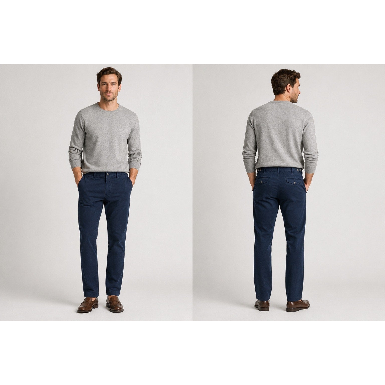 Spier & Mackay Contemporary Utility Twill Chino Pants in Navy — Size 36