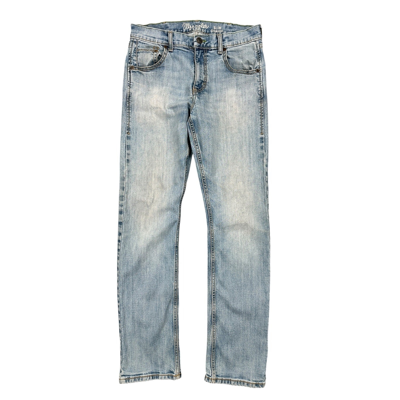 Wrangler Retro Slim Straight Jeans in Blue — Size 30x32 // Preowned