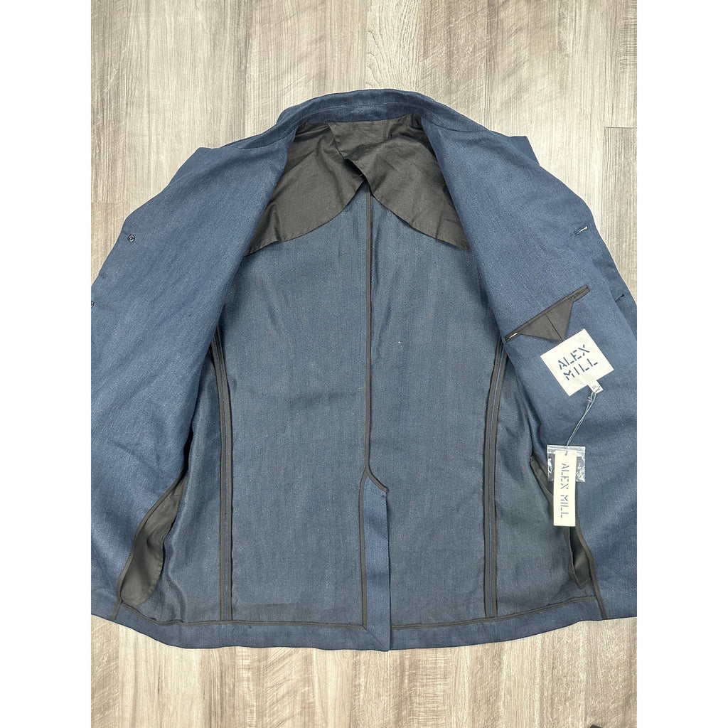 Alex Mill Daniel Four Button Linen Herringbone Blazer — Size XL