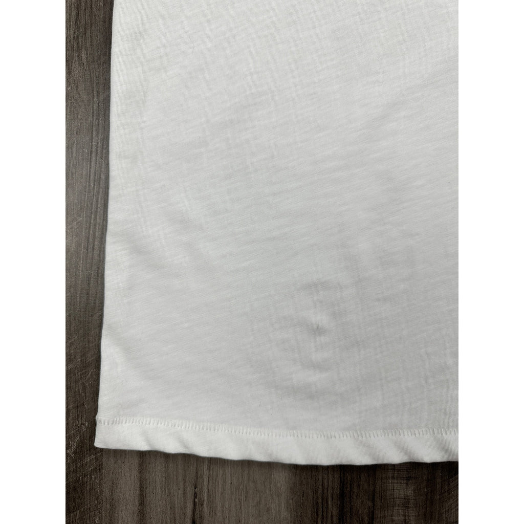 Rag & Bone Classic Slub Jersey Short Sleeve Henley in White — Size 2XL