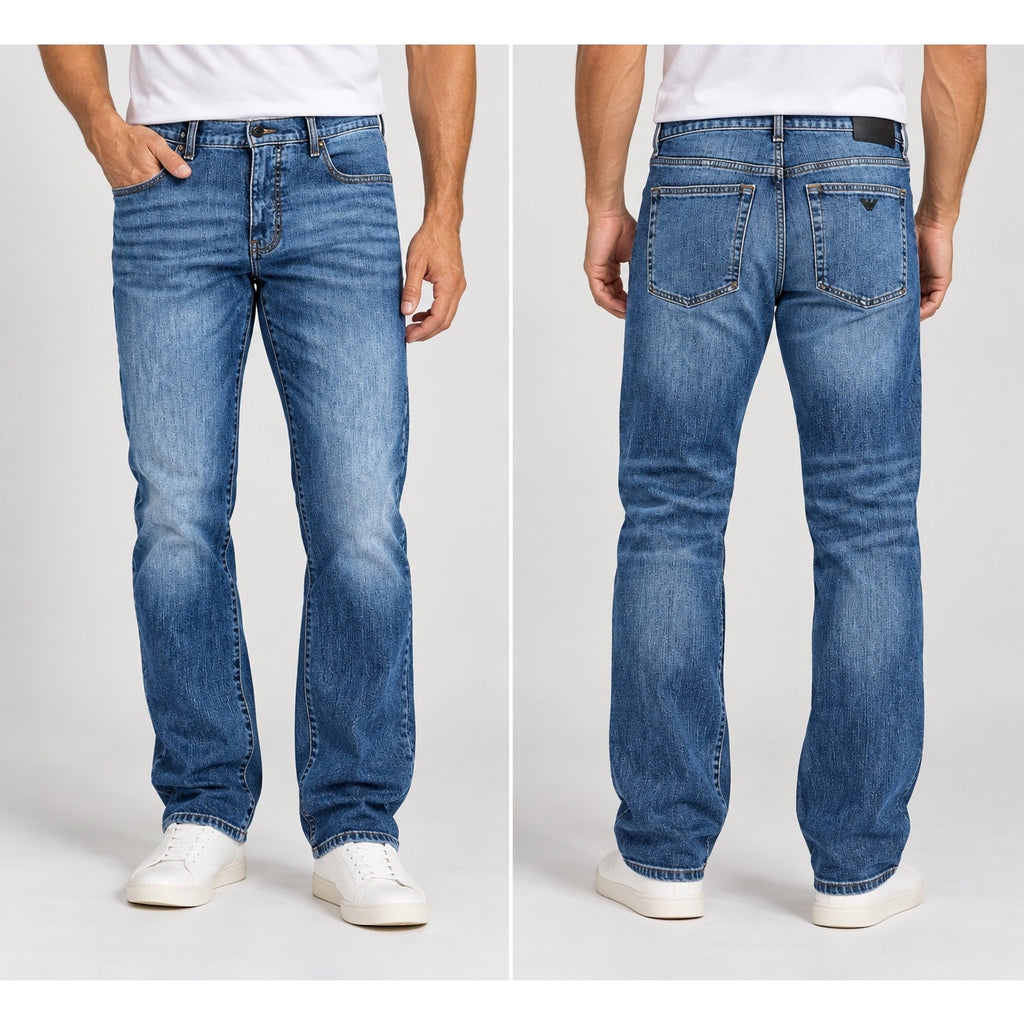 Emporio Armani J31 Regular Straight Leg Jeans — Size 34x32 // Preowned
