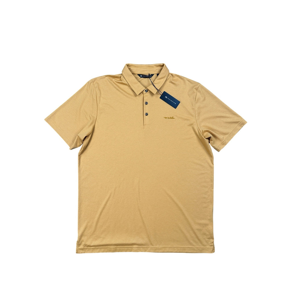 Travis Mathew The Zinna 2.0 Performance Golf Polo in Spruce Yellow — Size XL