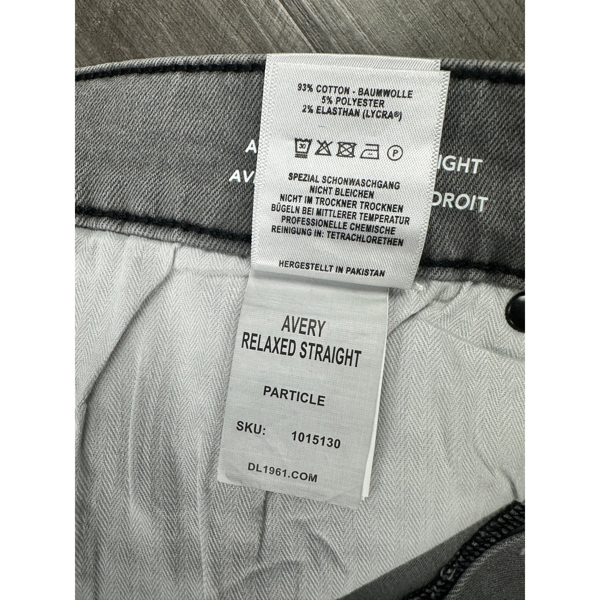 DL1961 Avery Relaxed Straight Jeans — Size 42x30
