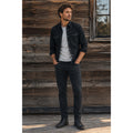 Buffalo David Bitton Ash Slim Garment Dyed Black Stretch Jeans — 31x34