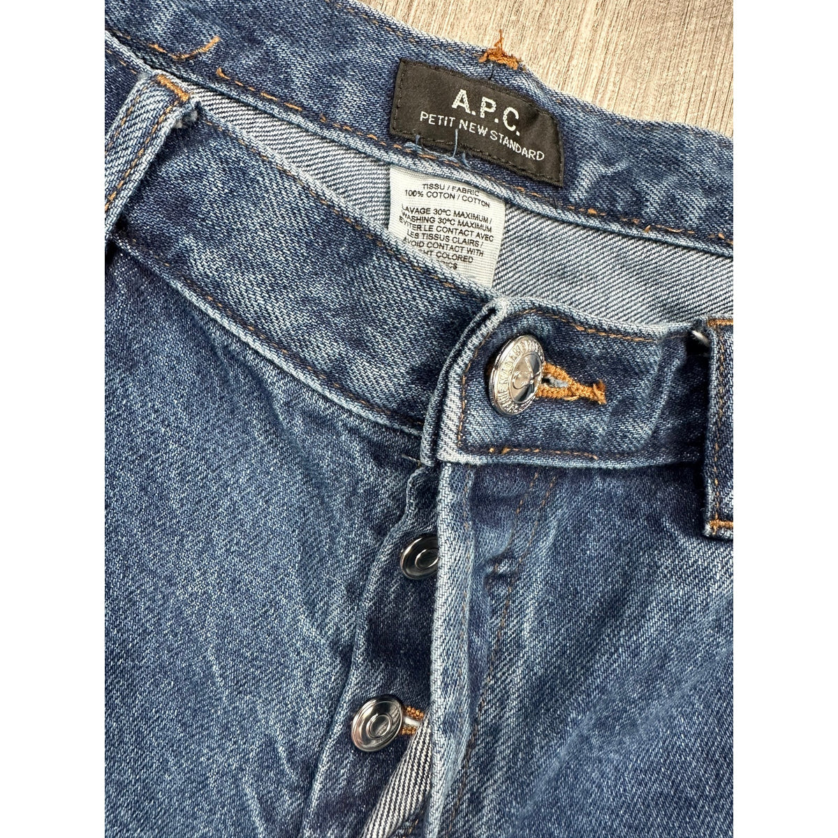 A.P.C. Petit New Standard Modern Slim Straight Jeans — Size 32 // Preowned