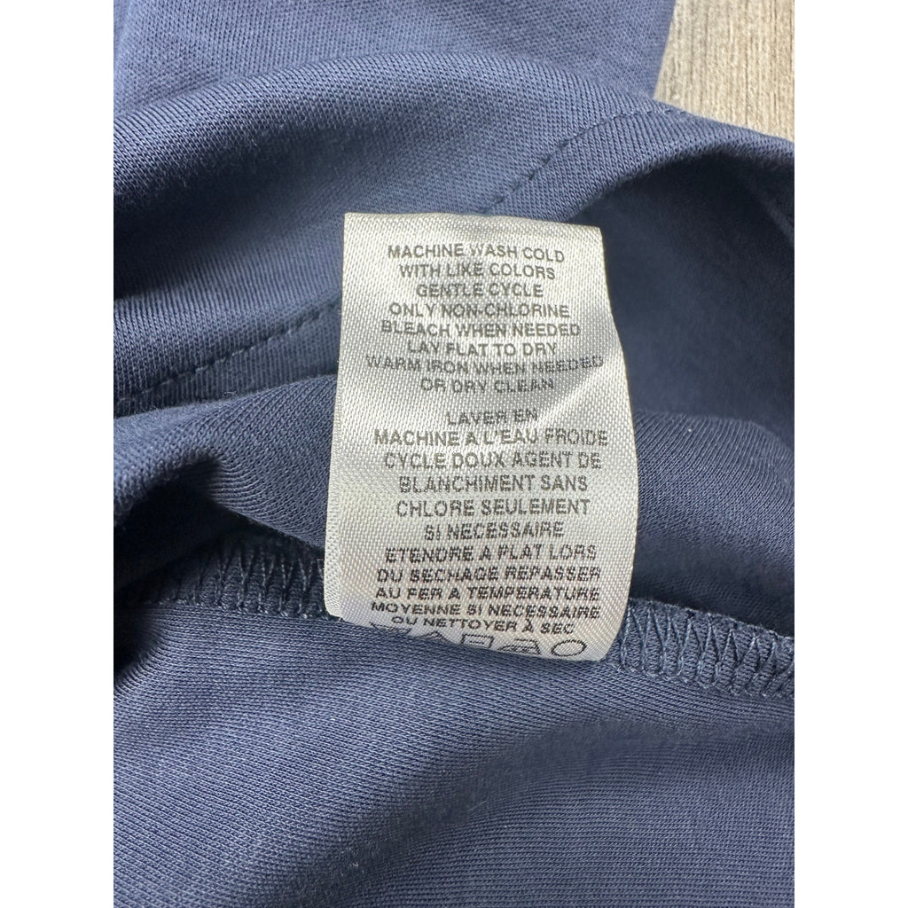 Raffi The Linden Aqua Cotton Short Sleeve Button Down Shirt — Size 2XL // Preowned