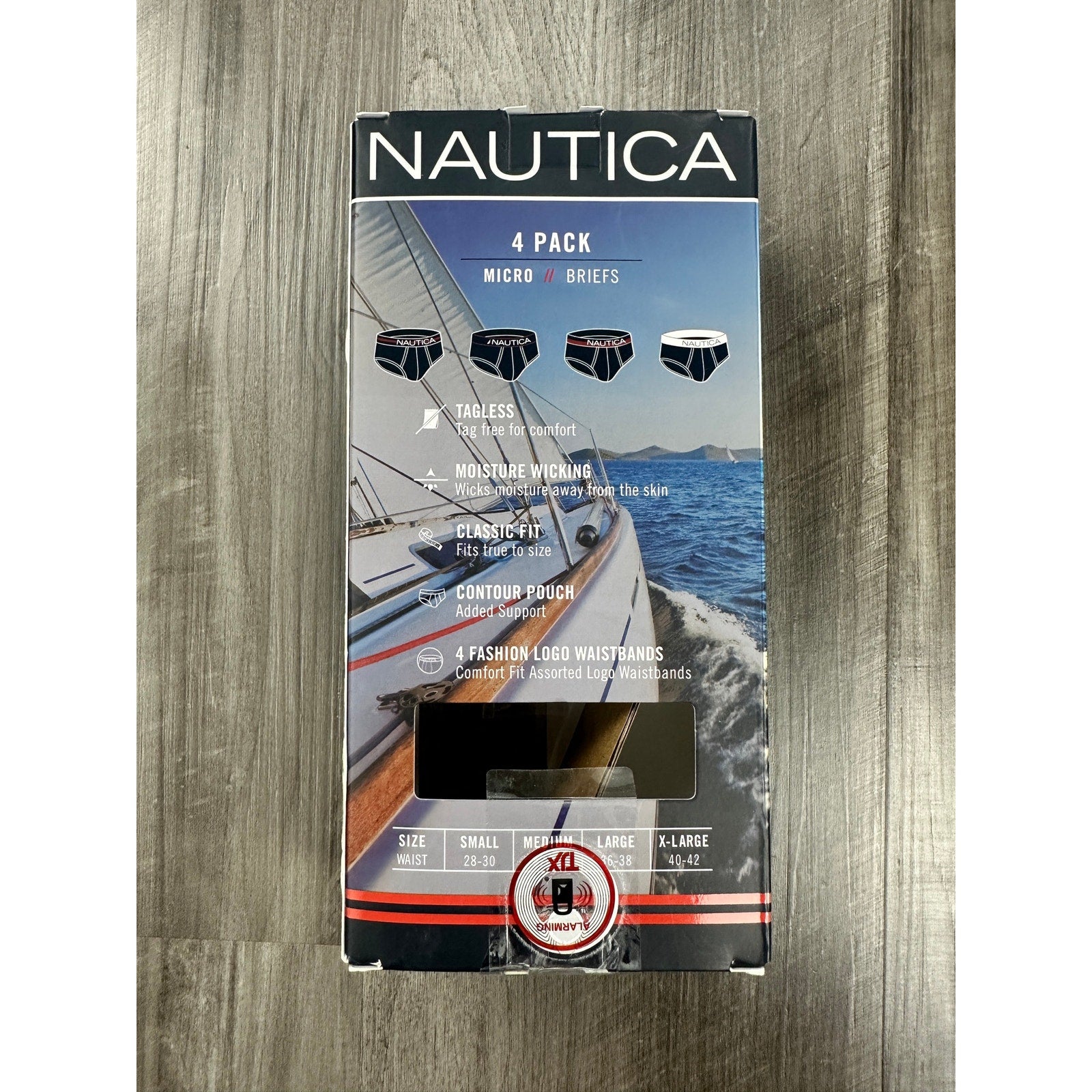Nautica Micro Limited Edition Briefs 4-Pack — Size Small