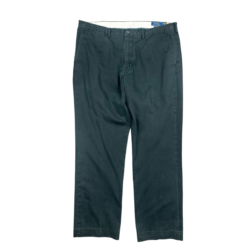 Polo Ralph Lauren Classic Fit Cotton Twill Chino Pants in Black — Size 38 // Preowned