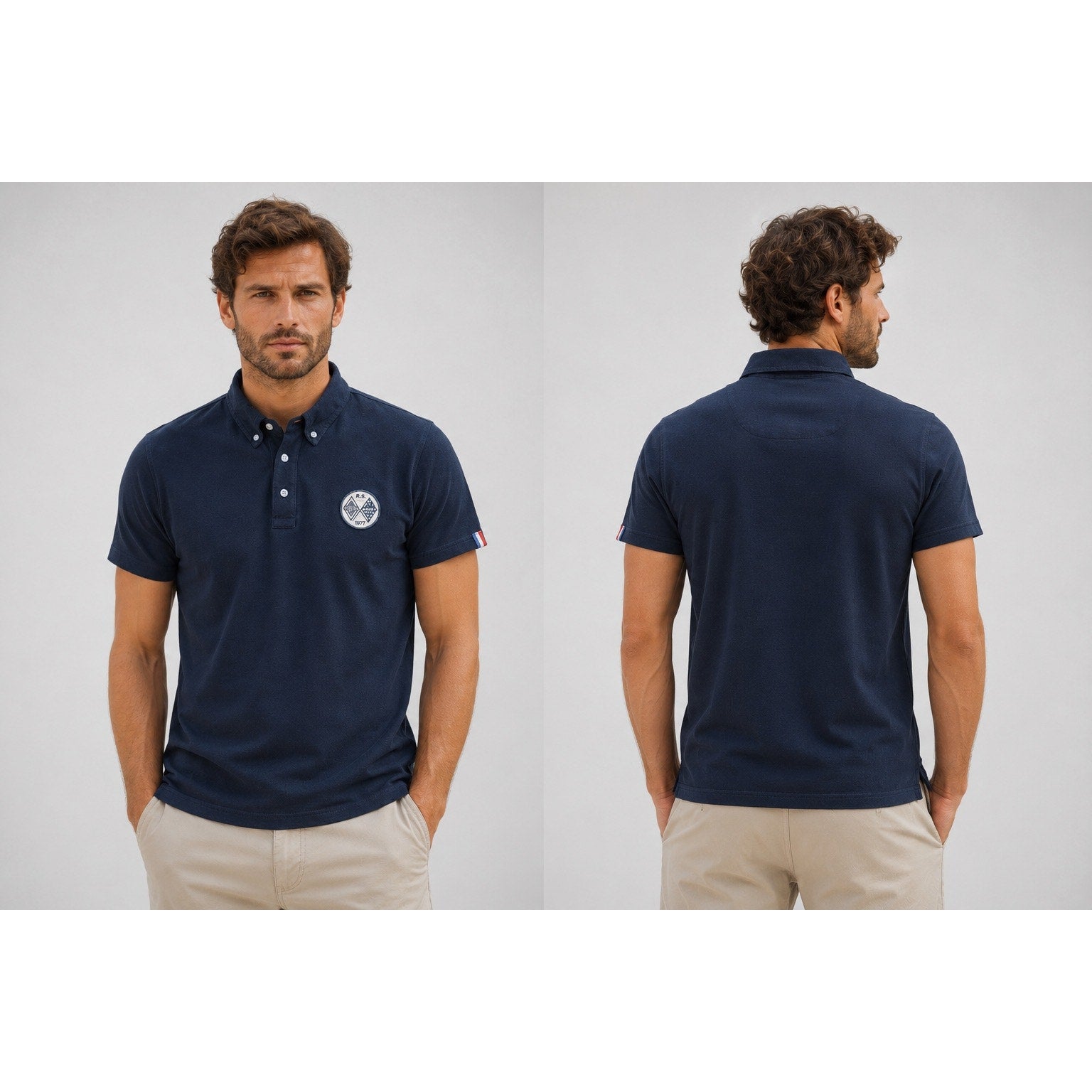 L'Atelier Renault Renault Sport 1977 Polo in Navy — Size Large // Preowned