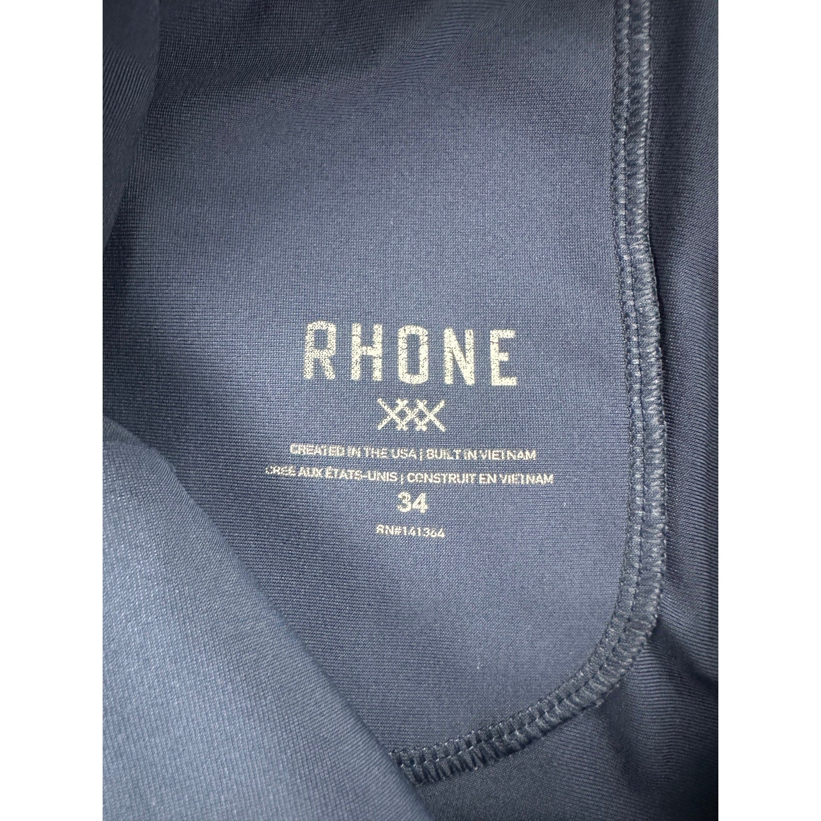 Rhone Slim Fit Commuter Pants in Navy Flex-Knit — Size 34 // Preowned