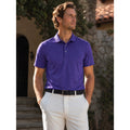 Greyson Performance Golf Polo with Knit Collar in Purple — Size Large // Preowned