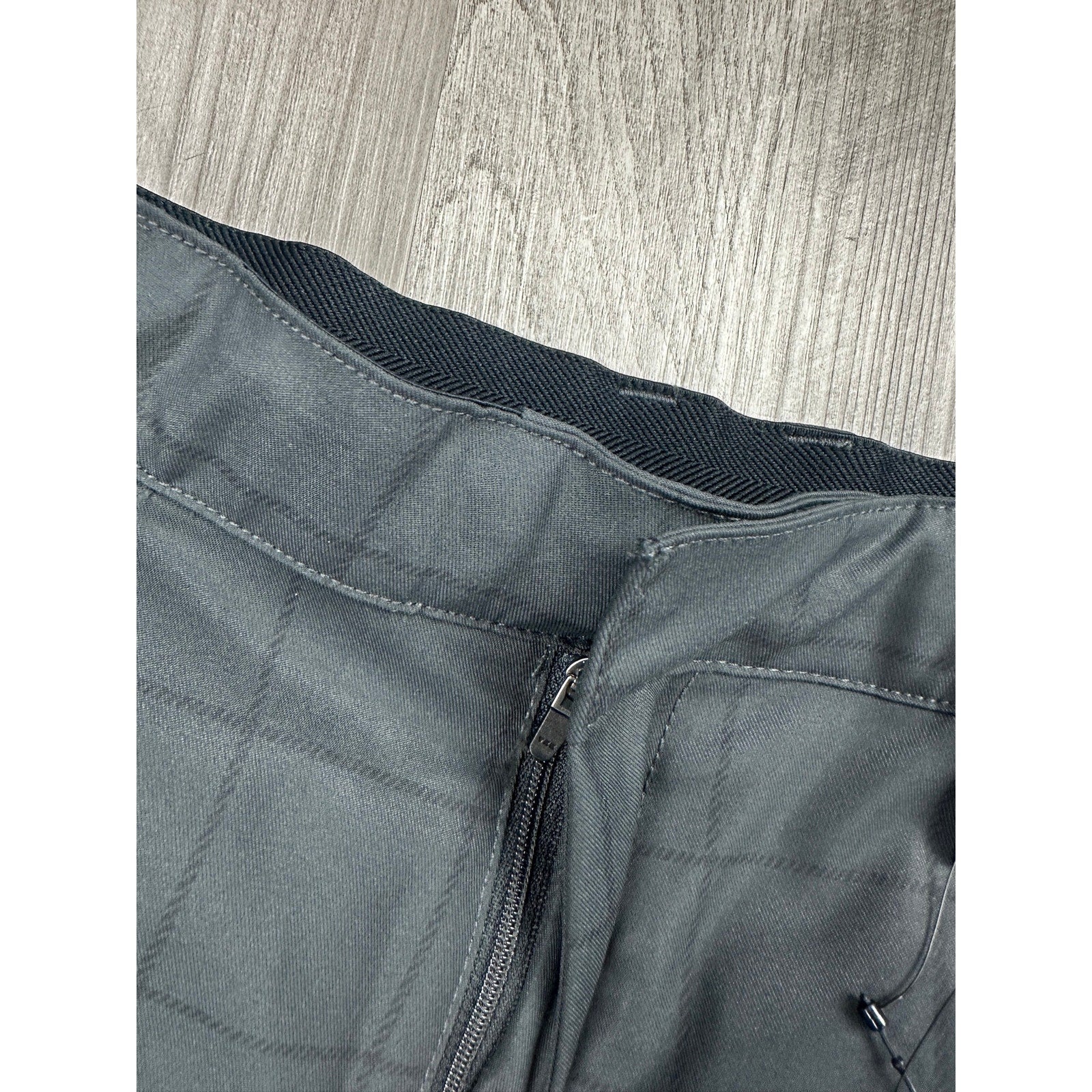 BYLT Executive Windowpane Chino Performance Pants in Dark Charcoal — Size 31