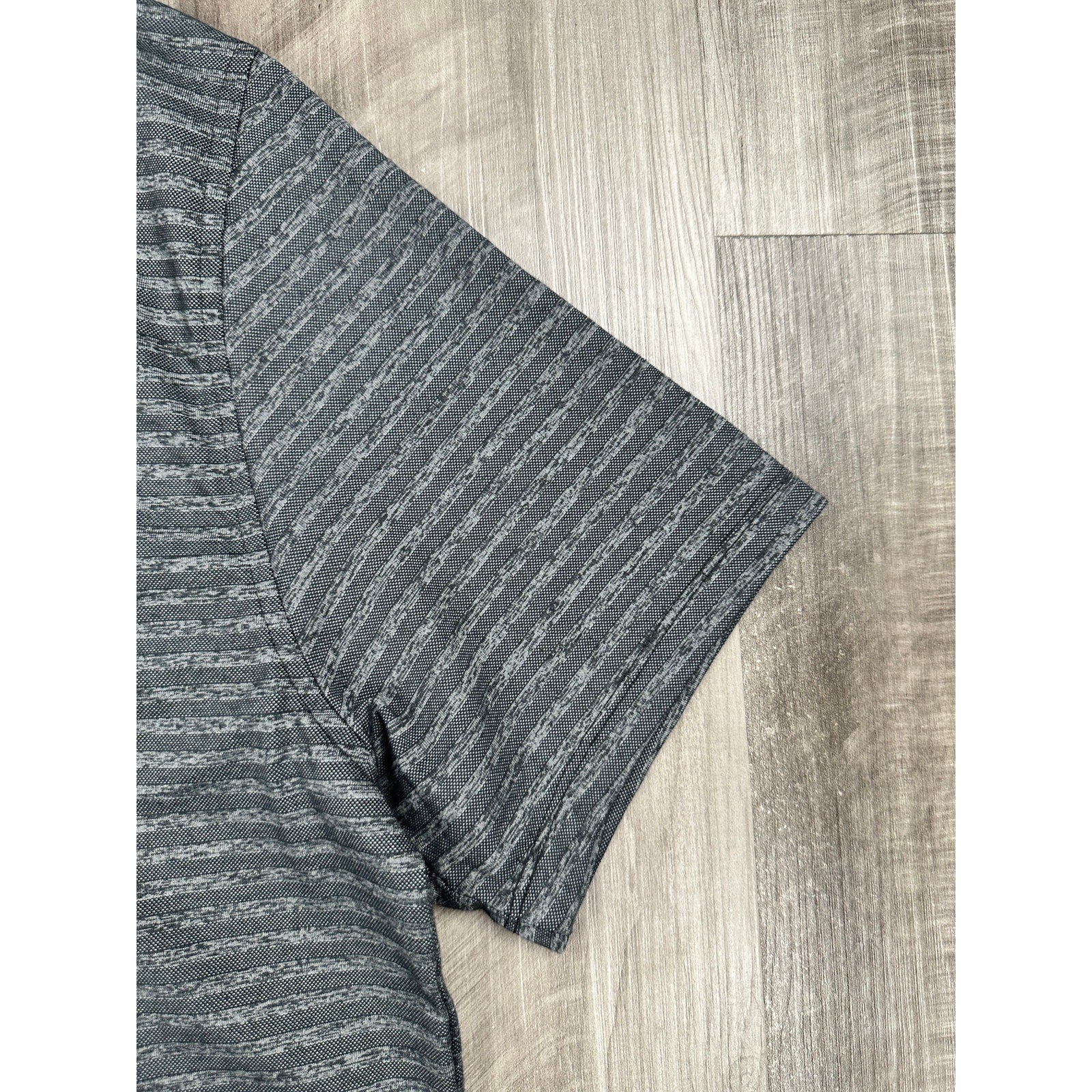 Robert Barakett Ranger Short Sleeve Knit Shirt in Black, Gray — Size Large