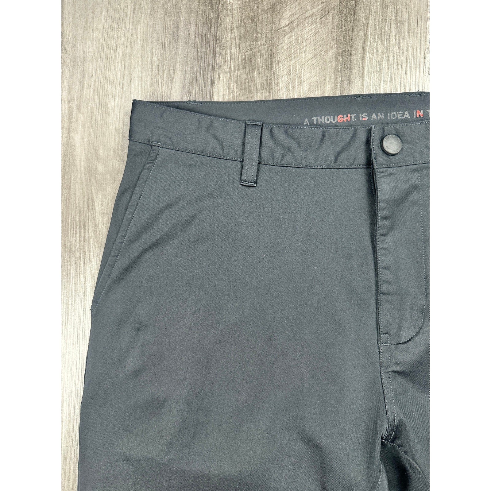 Rhone Commuter Slim Fit Performance Pants in Black — Size 33 // Preowned