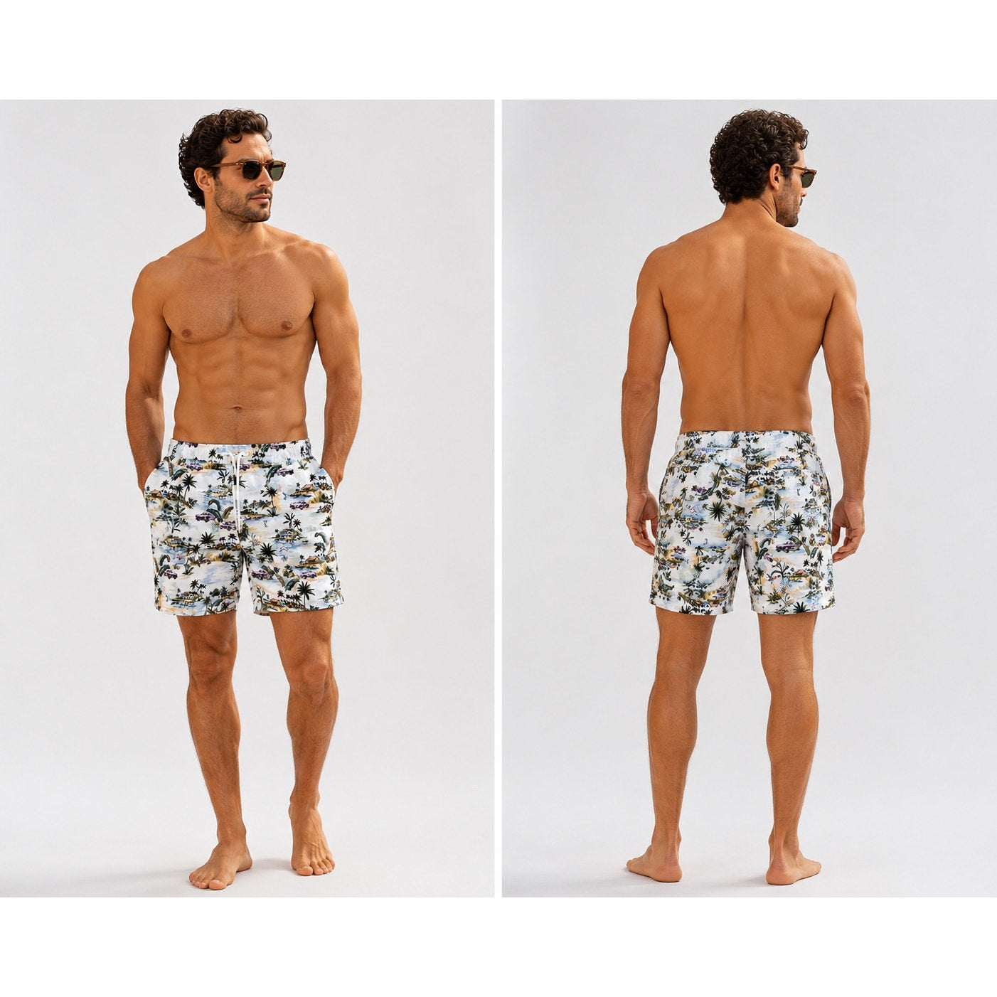 Robert Graham Tropical Island Vacation Mode Trunks — Size Large