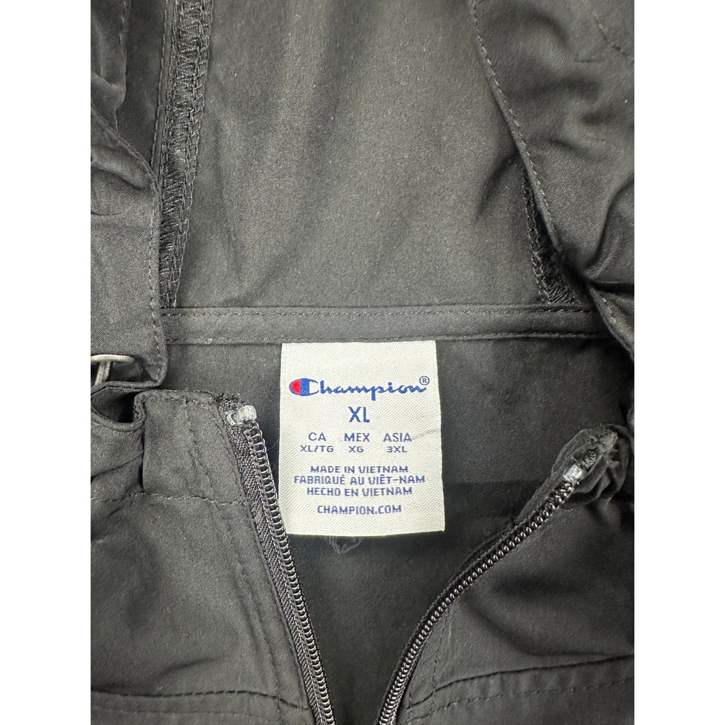 Champion Texas Longhorns Full Zip Rain Hoodie in Black — Size XL // Preowned