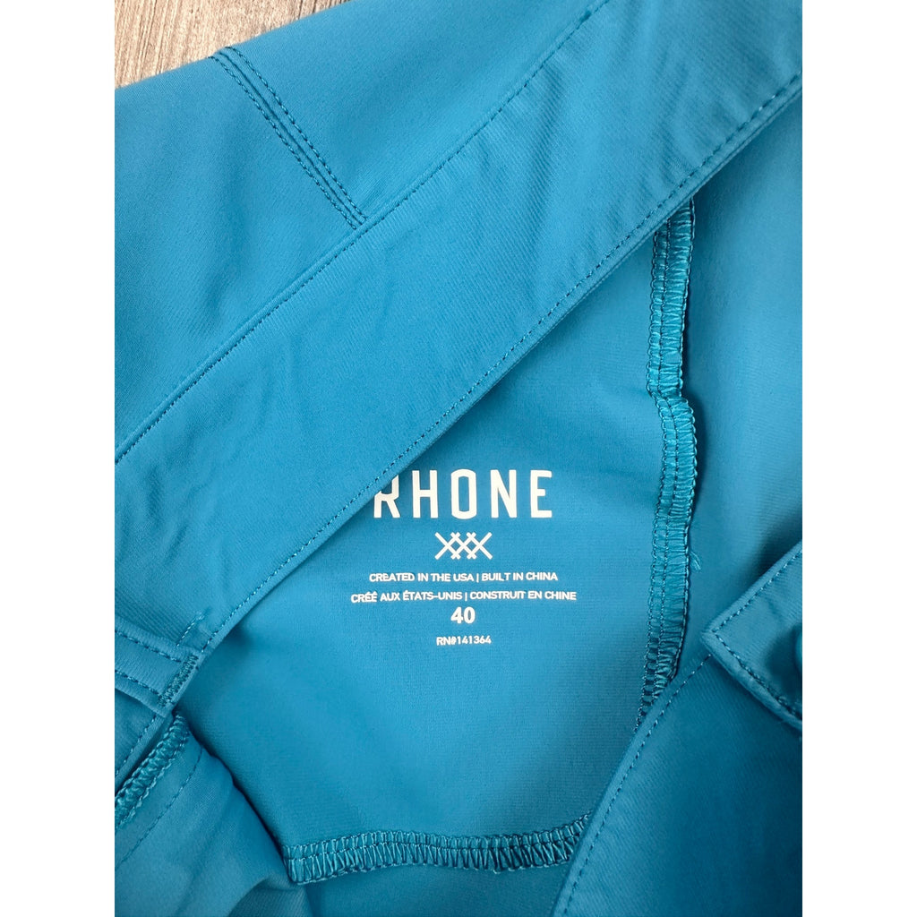 Rhone 9-Inch Commuter Performance Shorts in Bright Teal — Size 40 // Preowned