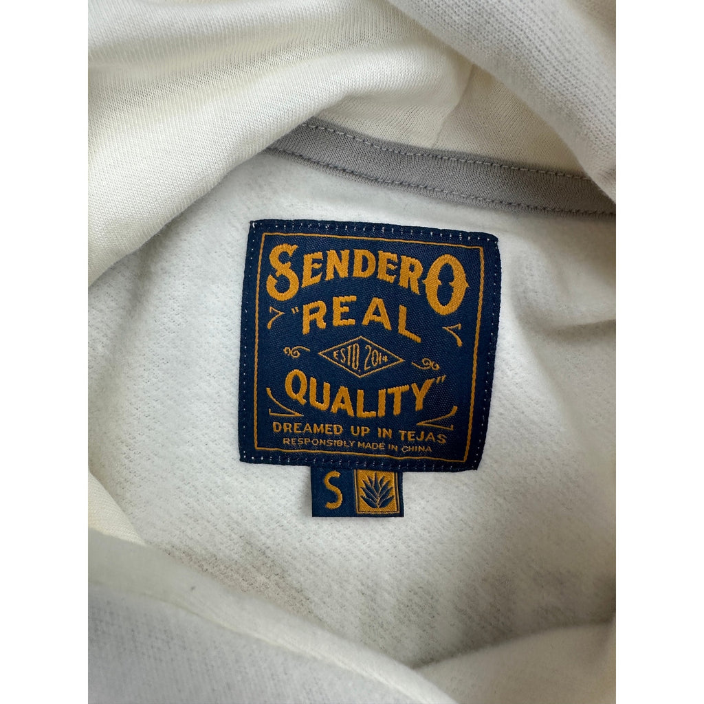 Sendero Provisions The Western Show Pretending to Be Cowboys Hoodie in Vintage White — Size Small // Preowned