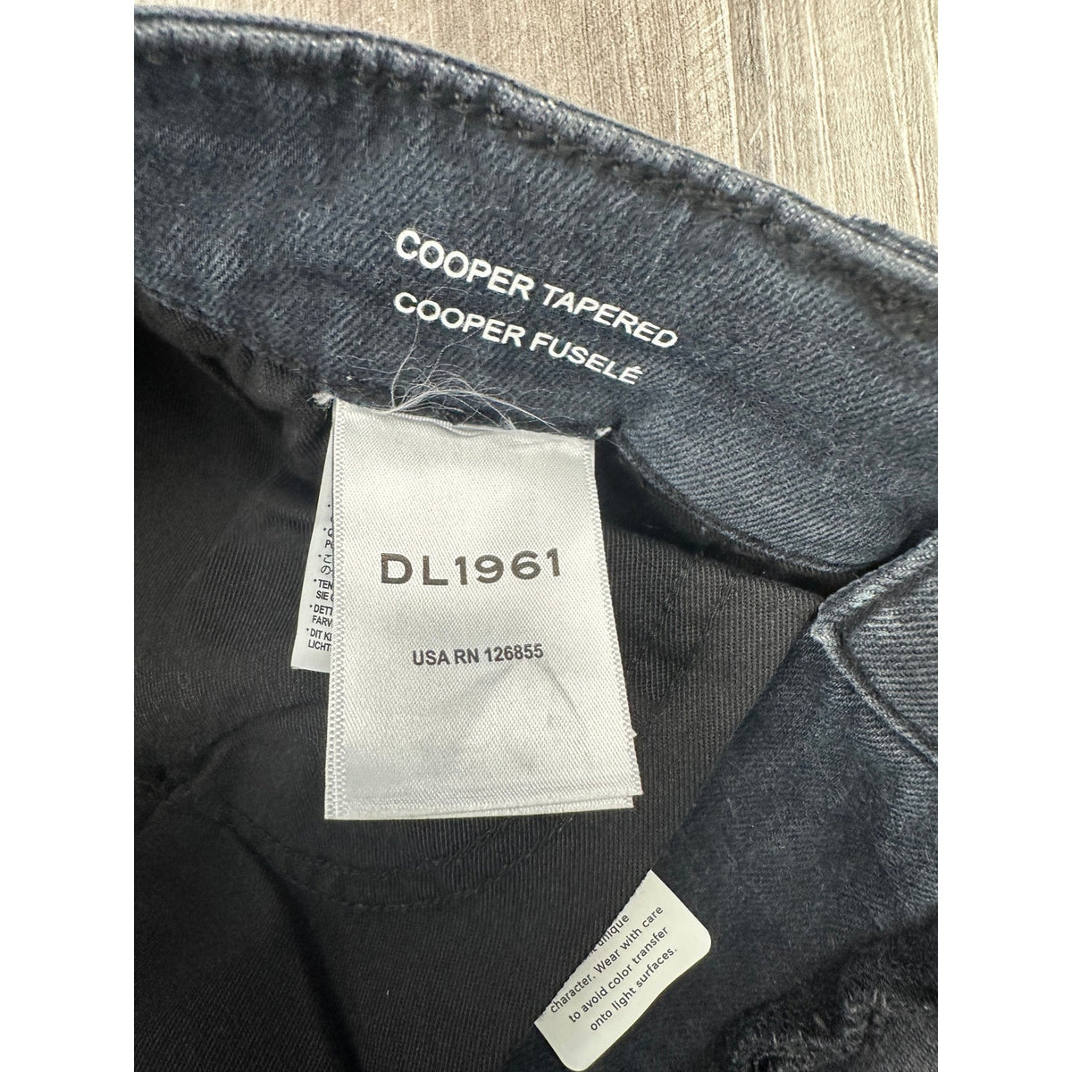 DL1961 Cooper Tapered Slim Jeans — Size 33x34