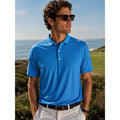 Johnnie-O Marlin Featherweight Performance Golf Polo in Palisades Blue, White — Size XL // Preowned