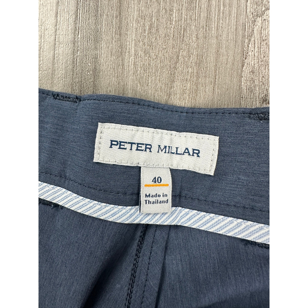 Peter Millar Shackleford Classic Fit Performance Golf Shorts in Navy — Size 40