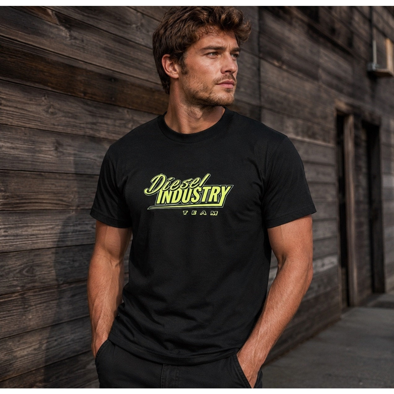 Diesel Industry Team Deep Black Tee - XL