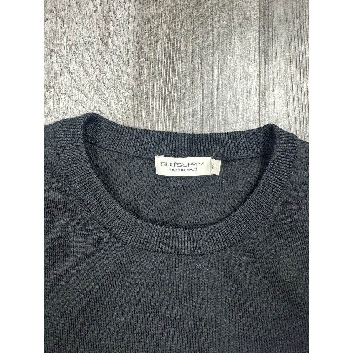 Suitsupply Merino Wool Crewneck Sweater — Size Large // Preowned