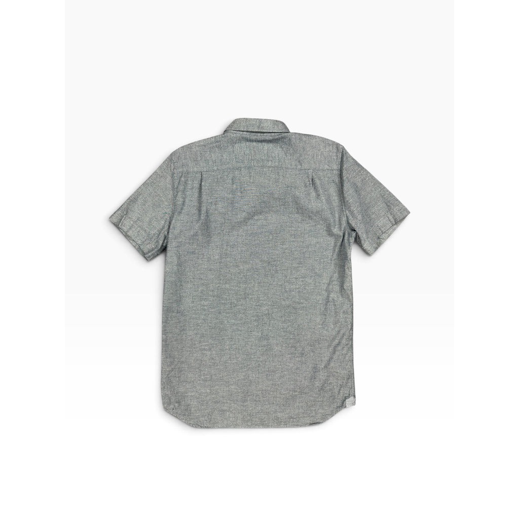 Lacoste Regular Fit Oxford Cotton Short Sleeve Shirt in Navy — Size Small // Preowned