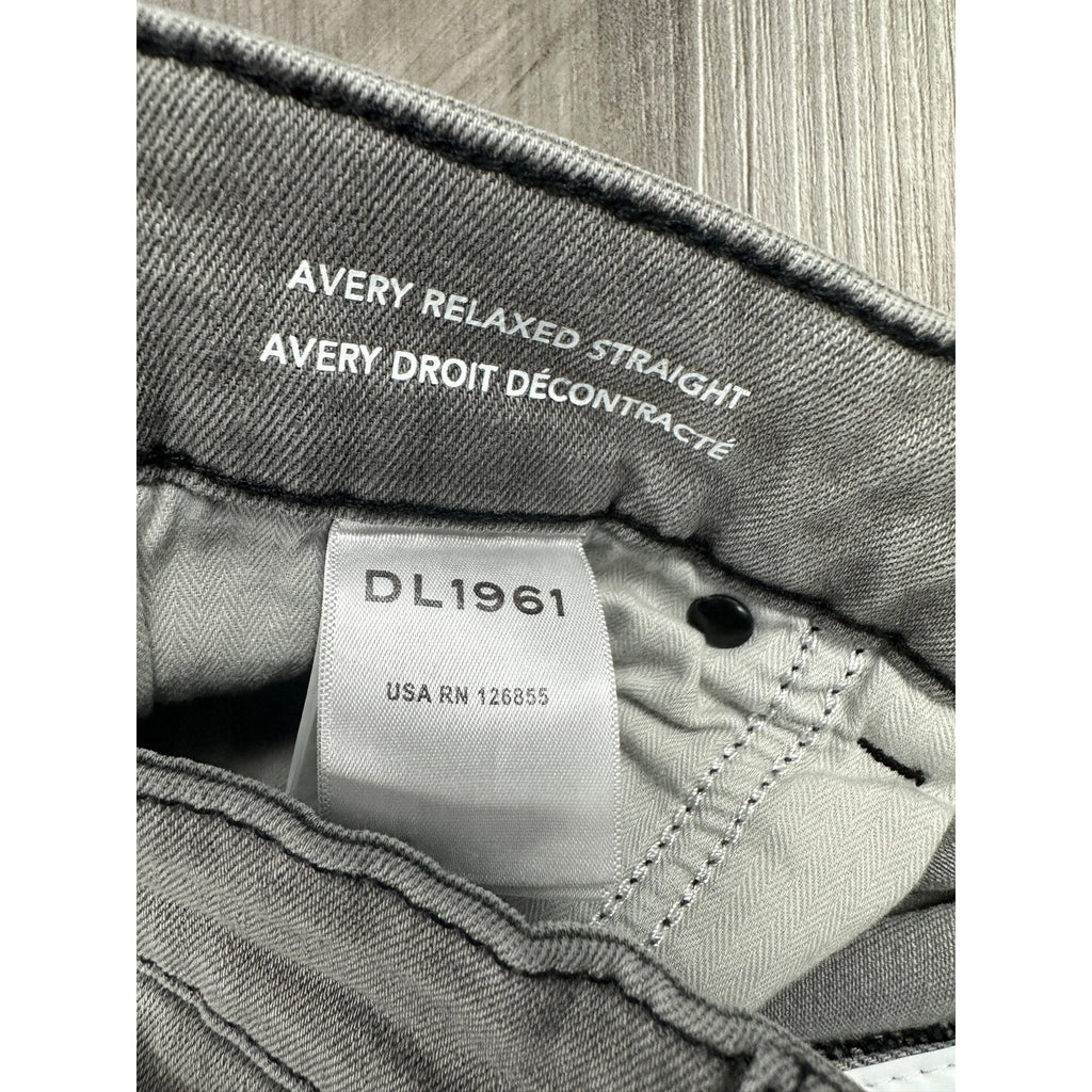 DL1961 Avery Relaxed Straight Jeans — Size 42x30