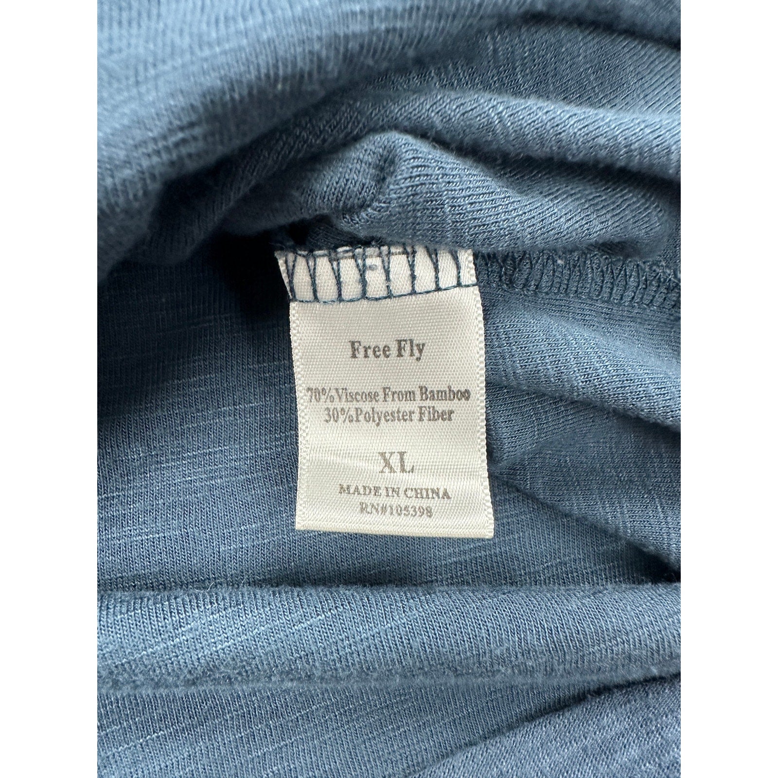 Free Fly Bamboo Slub Hoodie in Blue — Size XL // Preowned