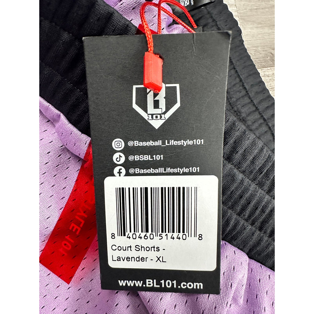 Baseball Lifestyle 101 B101 Mesh Court Shorts — Size XL