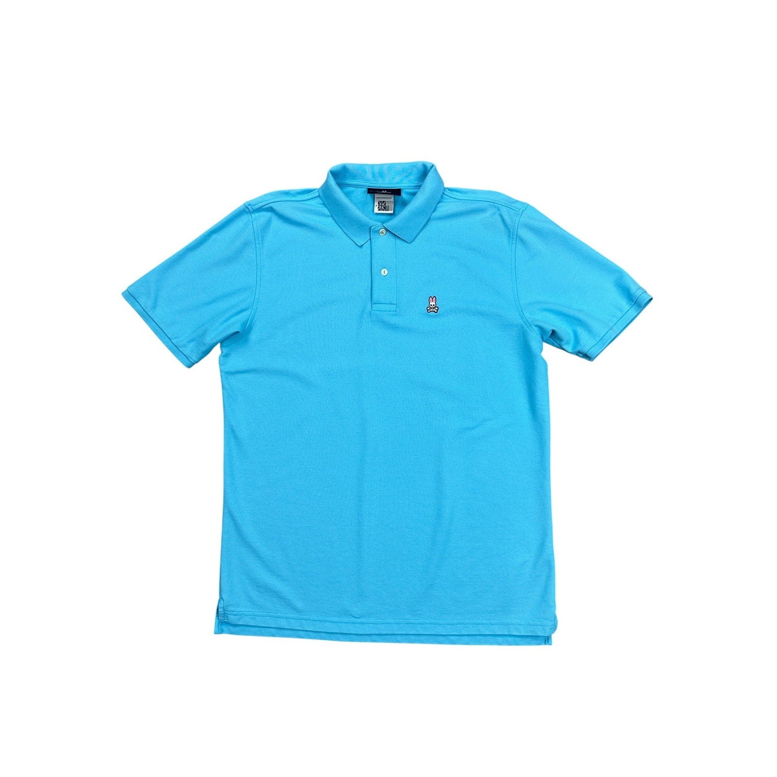 Psycho Bunny Classic Polo Shirt in Light Blue — Size 7 (XL) // Preowned