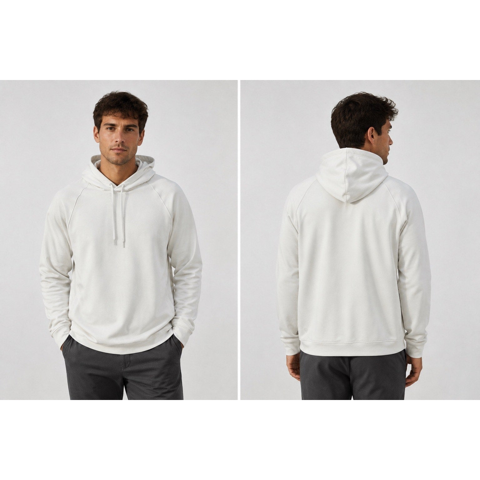 Lululemon City Sweat Pullover Hoodie in Cream — Size XL // Preowned