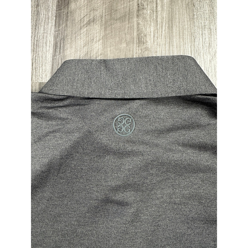 G/Fore Peninsula Papagayo Essential Pique Polo in Charcoal Grey — Size Medium