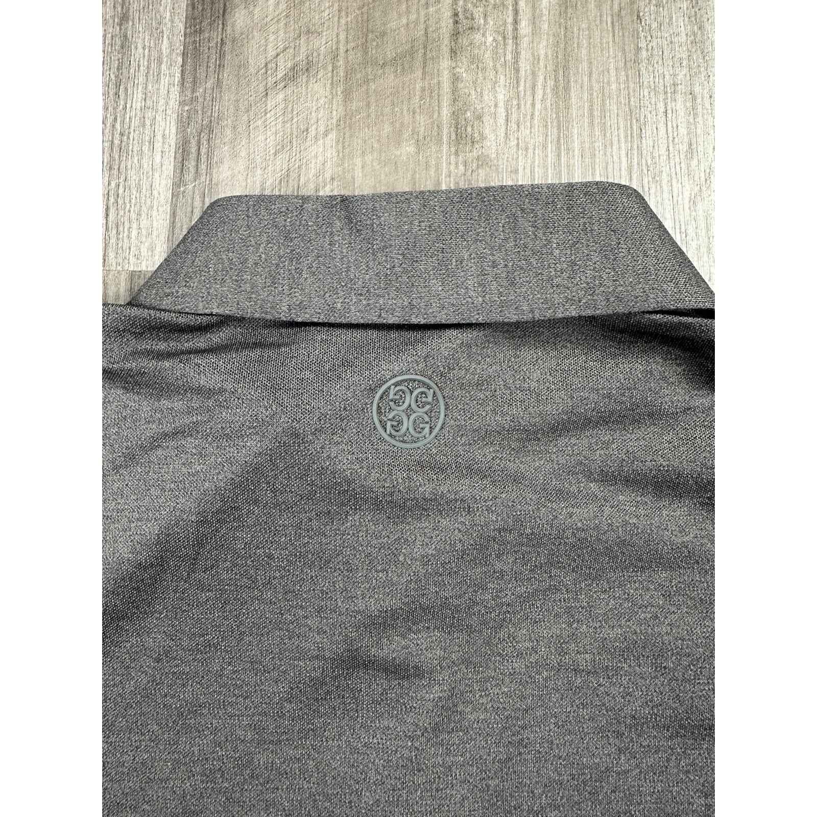 G/Fore Peninsula Papagayo Essential Pique Polo in Charcoal Grey — Size Medium
