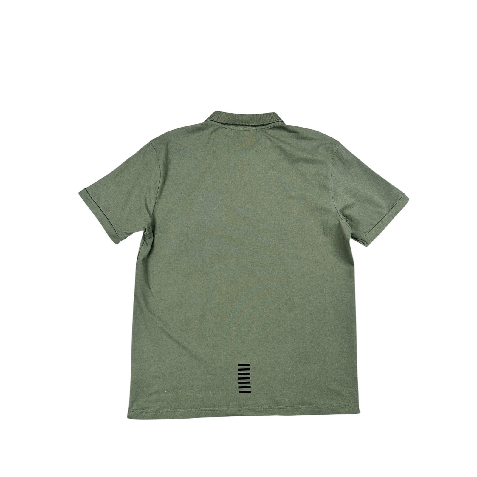 Emporio Armani EA7 Logo Collection Cotton Jersey Polo Shirt in Green — Size XL