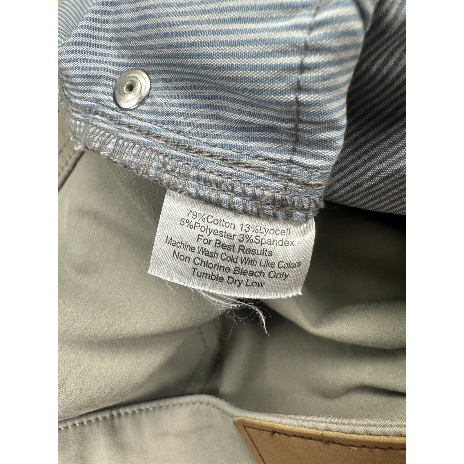 Peter Millar Signature Sateen Classic Fit 5 Pocket Pants in Gray — Size 44x30 // Preowned