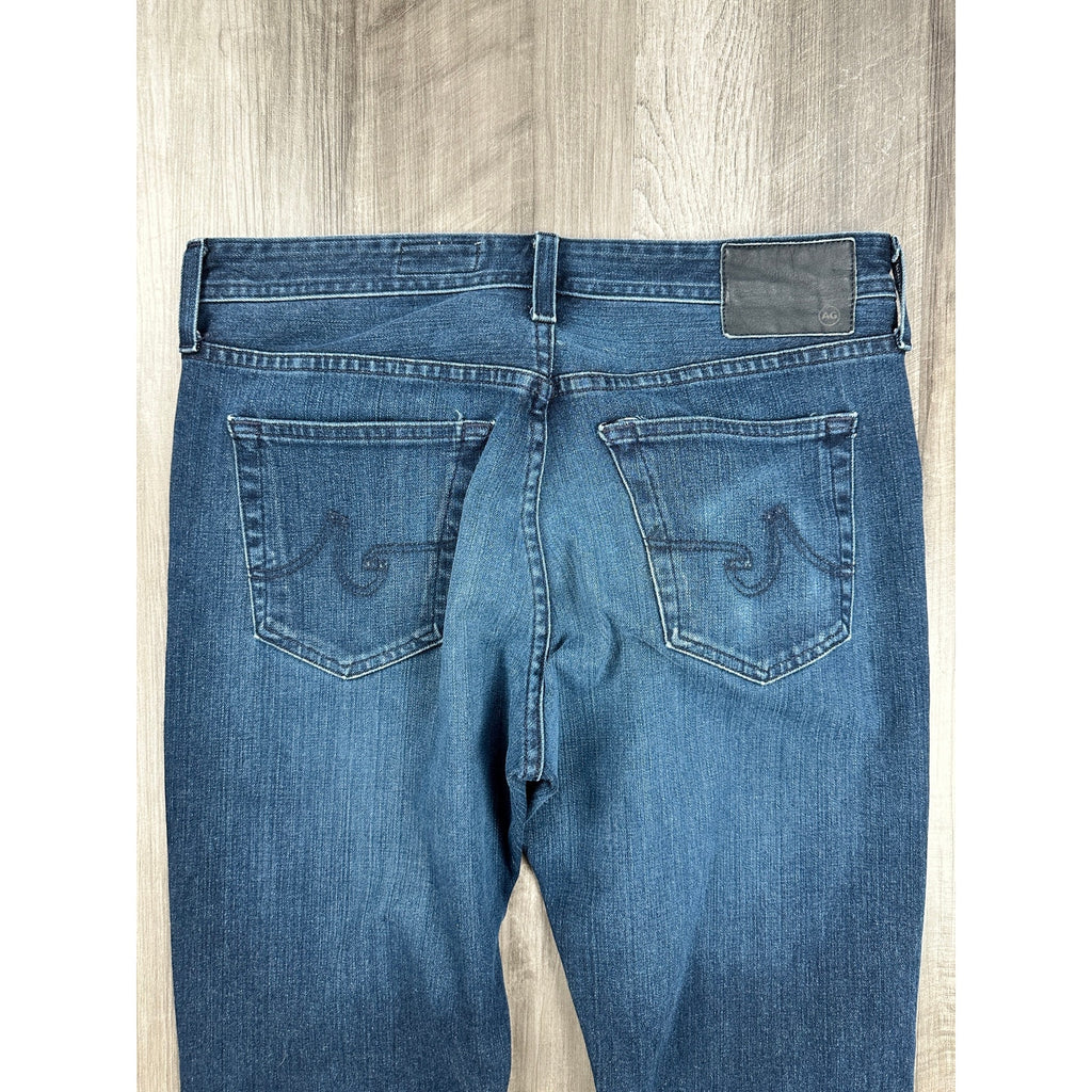AG Adriano Goldschmied Everett Slim Straight Denim 360 Jean in Blue — Size 32x34 // Preowned