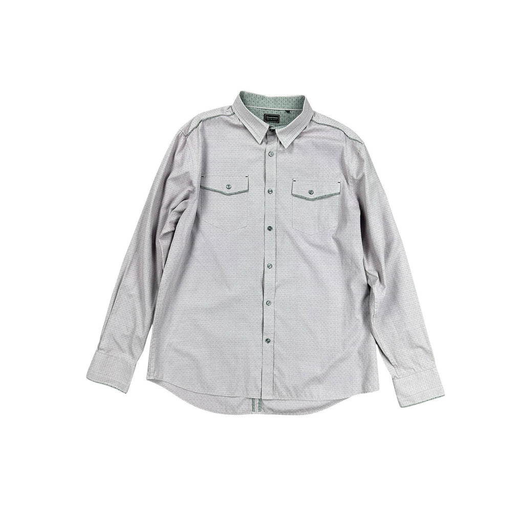 7 Diamonds Weekend Love Long Sleeve Button Down in Burgundy — Size 2XL // Preowned