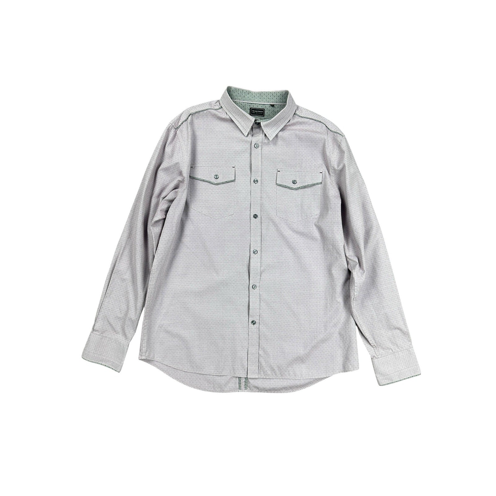 7 Diamonds Weekend Love Long Sleeve Button Down in Burgundy — Size 2XL // Preowned