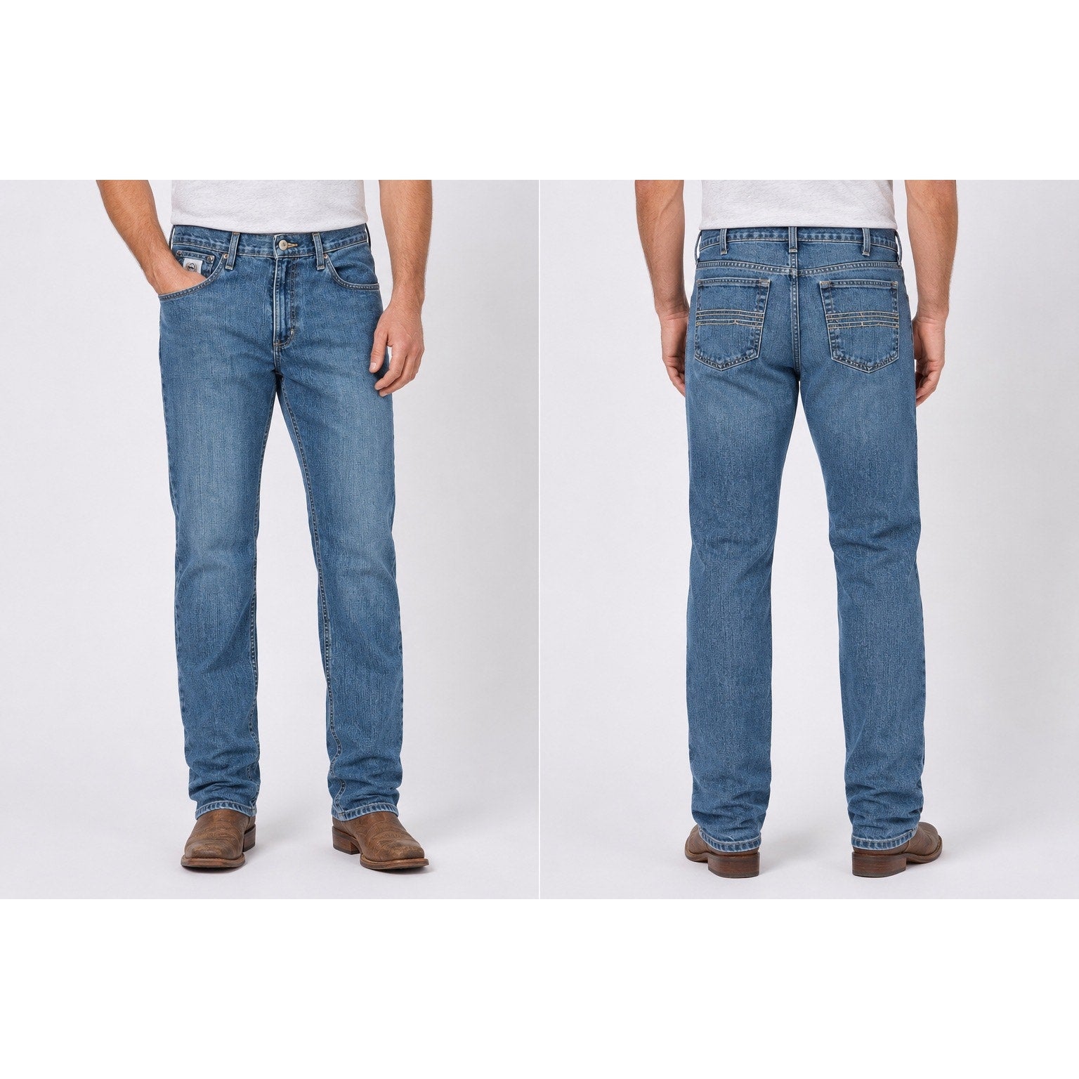 Cinch Silver Label Straight Leg Jeans in Blue — Size 38x36 // Preowned