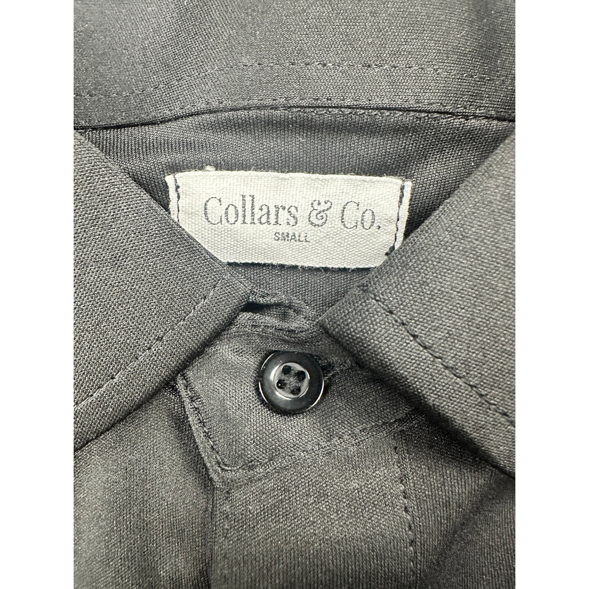Collars & Co. Semi-Spread Dress Collar Long Sleeve Polo — Size Small // Preowned