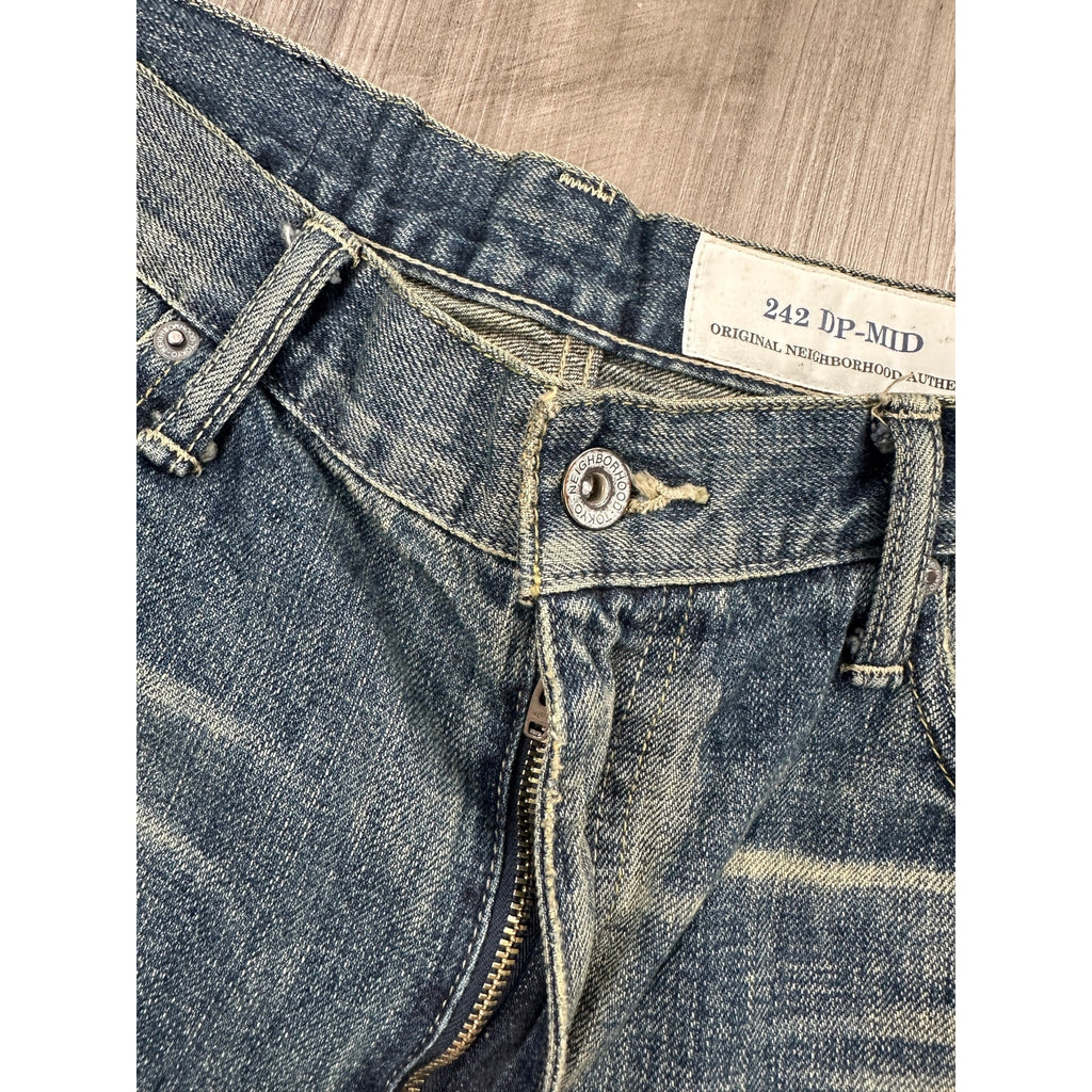 Neighborhood 242 DP-MID Made in Japan Jeans in Blue — Size Large // Preowned
