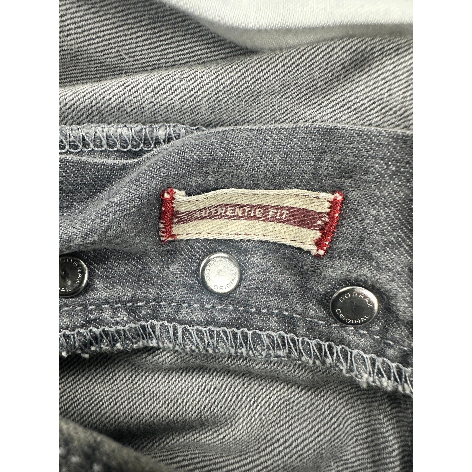 John Varvatos Star USA Authentic Fit Straight Leg Jean in Gray Wash — 36x30
