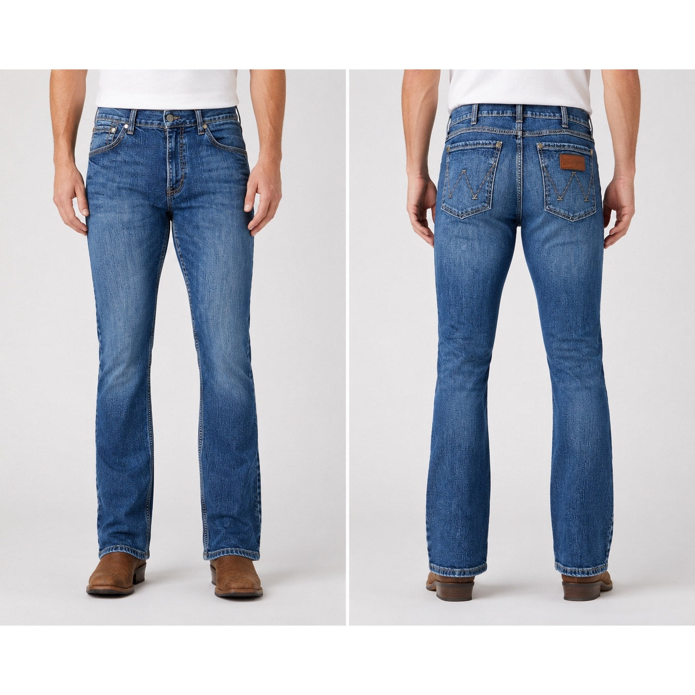 Wrangler Retro Slim Boot Cut Jeans in Layton Blue — Size 36x30 // Preowned