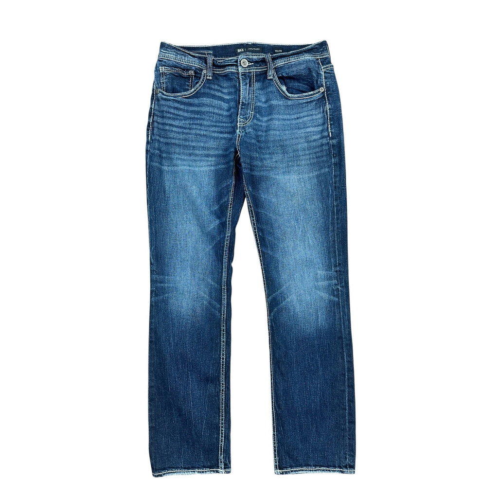 BKE Jake Stretch Straight Litt Jeans in Blue — Size 32x32 // Preowned
