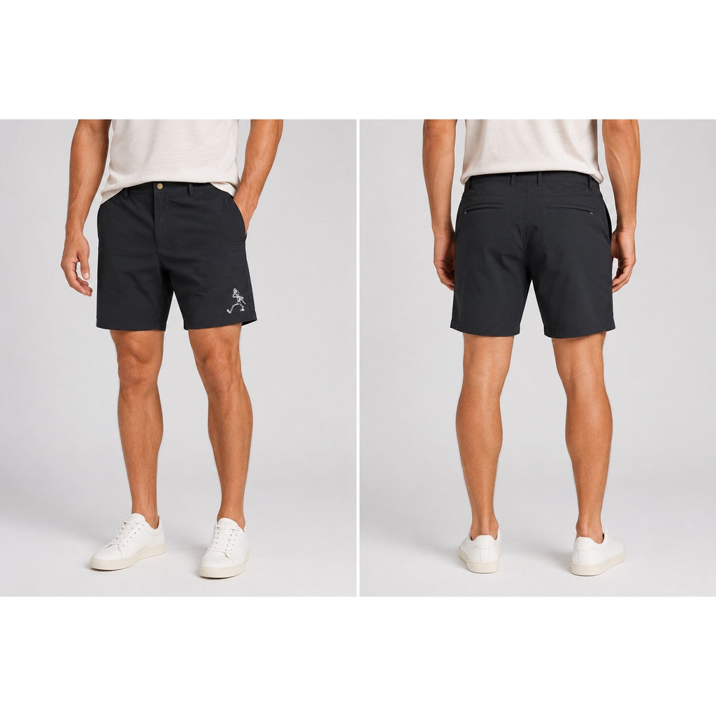 Section 119 x Grateful Dead Dancing Skeleton Performance Golf Shorts in Black — Size 42