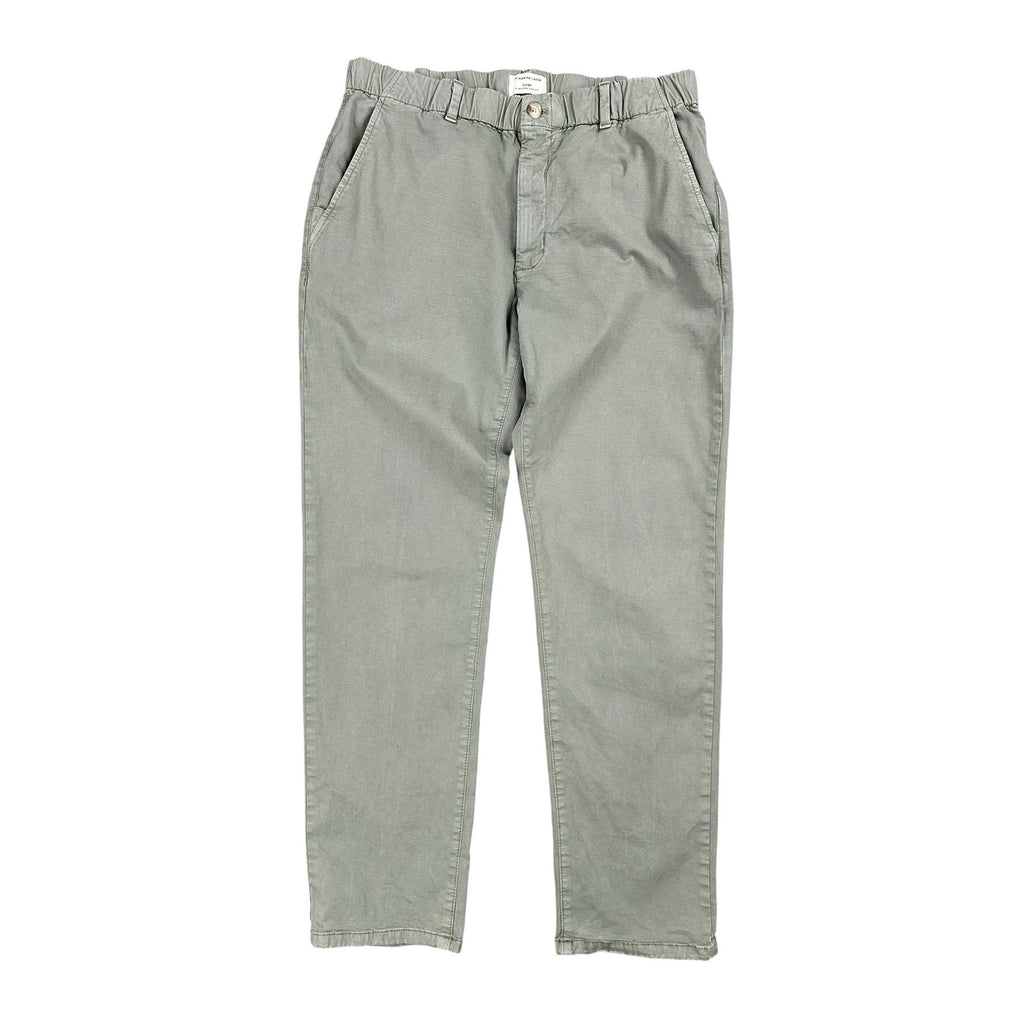 Marine Layer Slim Straight Saturday Twill Chino Pants in Green Khaki — Size Large // Preowned