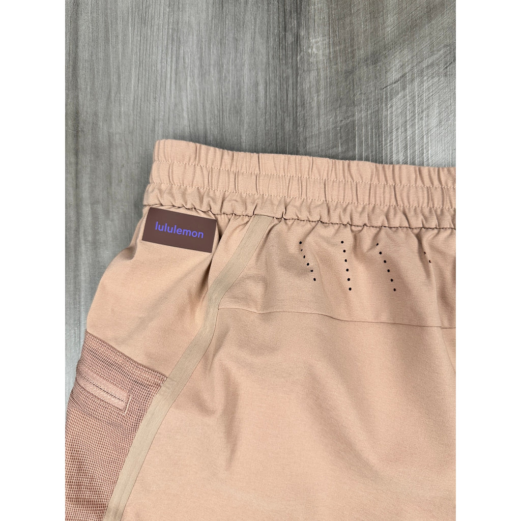 Lululemon Water Repellent 8" Hiking Shorts in Pink Clay — Size Large // Preowned