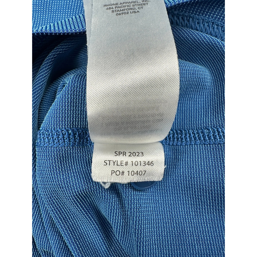 Rhone Delta Pique Performance Polo in Blue — Size Large // Preowned